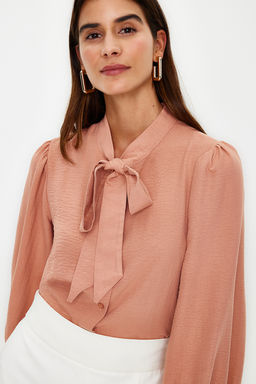 Rose Fularl? Dokuma Gomlek TWOSS21GO0098