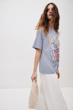 Camiseta oversize con motivo estampado - H&m фото 12