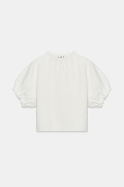 TOP PUNTO FRUNCES / Blanco