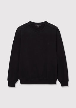 Muhur Logo Nak?sl? Siyah Erkek Sweatshirt