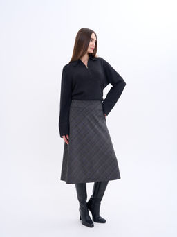 Женская юбка расклешенная от пояса к низу, - Трика фото 3