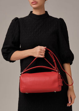 Кожаная сумка Solea DBR 31365 красный  фото 3