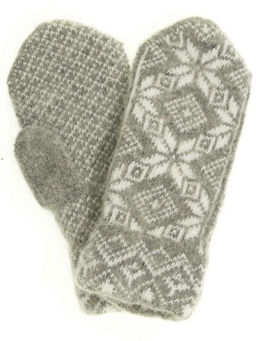 Варежки женские "Звезды с ромбами" ПП 3229-5