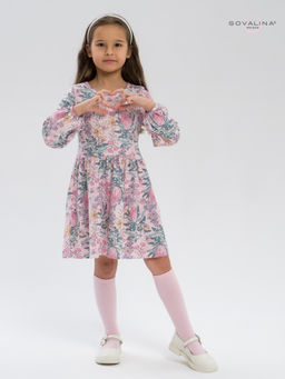 Платье Моана сирень на розовом - Sovalina фото 6