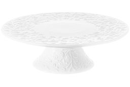 Блюдо для торта на ножке 25,5*25,5*8 см Веточки-цветочки