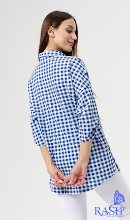 Туника Женева синяя (мелкая клетка) - Rash фото 6