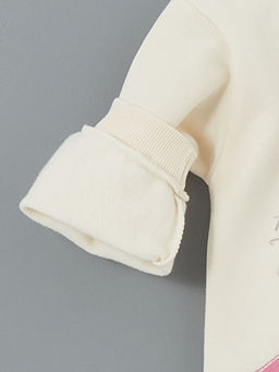 Elsa Bask?l? Kal?n K?z Bebek Sweatshirt - Waikiki фото 3