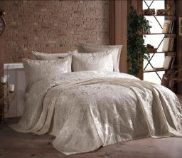 Покрывало EFOR (Gardines) с наволочками GUL 240*260 бежевый BEJ