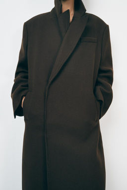 ZW COLLECTION WOOL BLEND COAT - Zara фото 4