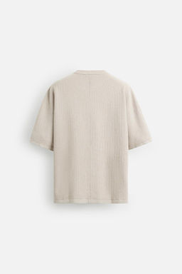 WASHED TEXTURED KNIT T-SHIRT - Zara фото 8
