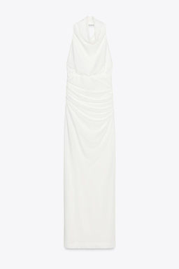 LONG HALTER DRESS WITH OPEN BACK - Zara фото 7