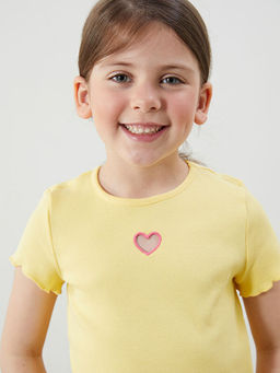 Bisiklet Yaka Nak??l? Ka?korse K?z Bebek Ti??rt