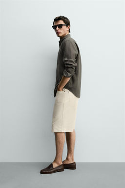 PANTAL?N RELAXED FIT ALGOD?N - LINO / Marino - Zara фото 4