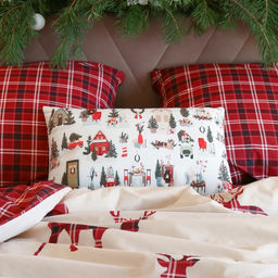 Подушка декоративная новогодняя «Этель. Christmas moments» 60×40 см