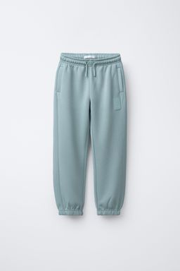 PANTAL?N JOGGER SPORTY ETIQUETA ENGOMADA / Azul / Gris - Zara фото 4