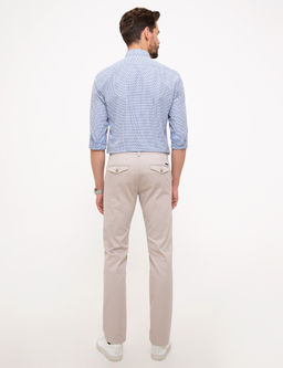Bej Slim Fit Chino Pantolon