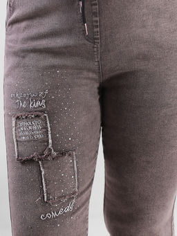 Женские джинсы цвета какао большие - Almond фото 3