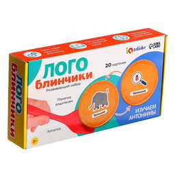 Развивающий набор «Лого блинчики», 20 карточек, 5+