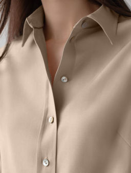 Блузка с широкими рукавами 3/4 из плотного лиоцелла - Vilatte фото 2