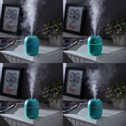 Увлажнитель воздуха, Luazon HM-20 ультразвуковой, 0.22 л, 1.5 Вт, USB, зелёный