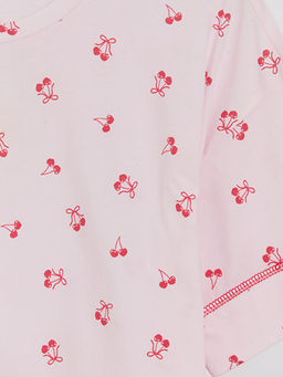 Kiraz Desenli Kad?n Gecelik