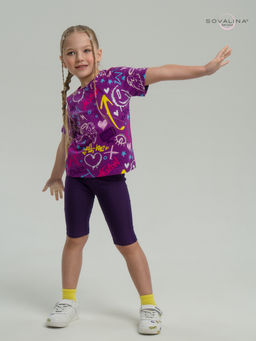 Костюм Актив граффити слива-фиолет - Sovalina фото 17