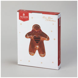 ТАРЕЛКА ЗАКУСОЧНАЯ AGNESS ПРЯНИЧНЫЙ ДОМИК 20,8*15,5*2,8 СМ (КОР=24ШТ.)  фото 2