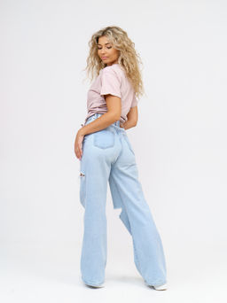 Футболка Хлопок 95%, лайкра 5% Классика аква - Ивассорти фото 27