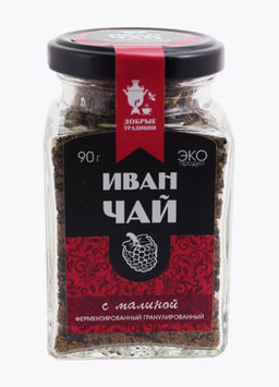 Иван-чай гранулированный с малиной, 80г - Добрые традиции фото 2