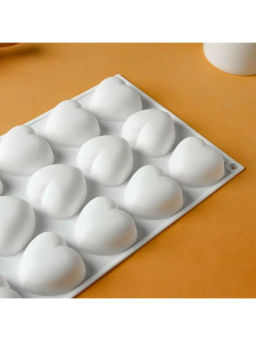 80327-287G Форма Сердце для выпечки кексов, пирожных, конфет, муссов силикон (х120) - Mayer&boch фото 7