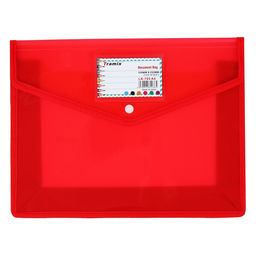 Папка-конверт на кнопке А4, 500 мкр, с расширением, горизонтальная, карман для визиток, МИКС - Simaland фото 9