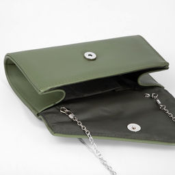 Сумка-клатч на клапане, цвет зелёный - Simaland фото 6