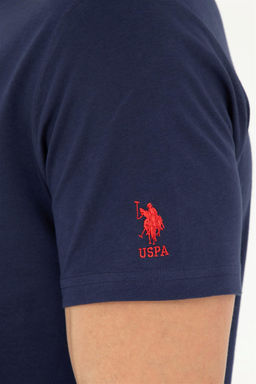 Мужская темно-синяя базовая футболка - U.s. polo assn фото 7