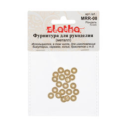 Zlatka Рондель MRR-08 8 мм 20 шт 02 под золото  фото 3