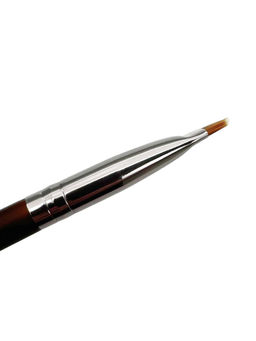 Kristaller Кисть для бровей и макияжа глаз, скошенная, дерево, нейлон, коричневый, 16 см