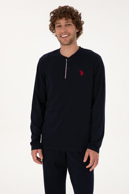Erkek Lacivert Pijama Tak_m_ Sepette S_rpriz _ndirim - U.s. polo assn фото 3