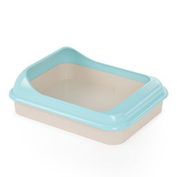 Лоток с бортом "Барсик"/"Мур-мяу"455х355х150 мм, арт. А(М6931), (М7847)