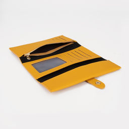 Кошелёк на кнопке, цвет жёлтый - Simaland фото 4