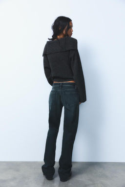 TRF WIDE-LEG MID-WAIST JEANS - Zara фото 11