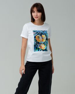 Футболка с ШЁЛКОВОЙ вставкой - Sahar art lab фото 3