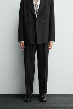 100% WOOL SUIT TROUSERS - Zara фото 2