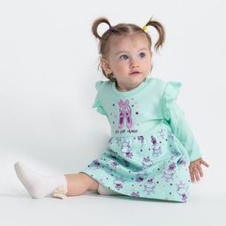 CRB wear/CWNG 62804-38-281 Платье для девочки, ментоловый/Ex.Cherubino