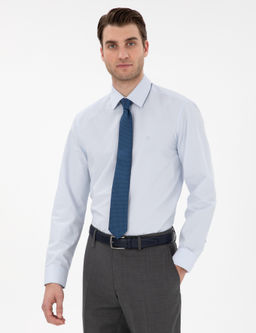 A__k Mavi Regular Fit Uzun Kollu Basic G_mlek