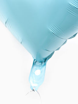 Цена за 2 шт.Воздушные шары фольгированные 17 Сердце, голубой сатин, набор 5 шт. - Страна карнавалия фото 4