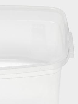 Цена за 2 шт. Контейнер для продуктов Полимербыт Каскад, 1 л, пластик, прозрачный, крышка микс