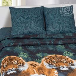 Постельное белье - Поплин Deluxe Амур 2-спальный с Евро простыней - Luteks фото 3