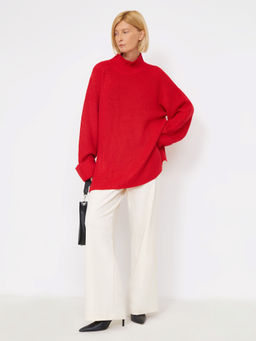 Свитер с содержанием шерсти мериноса B2880/carlate - Emka фото 2