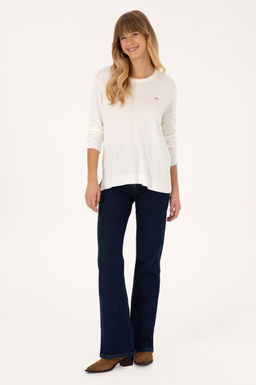 Kad_n Ekru Bisiklet Yaka Basic Kazak - U.s. polo assn фото 4