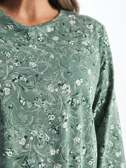 Bisiklet Yaka Desenli Kad?n Bluz