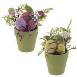 Цветочная композиция Пасхальная, L10 W10 H13 см, 2в.